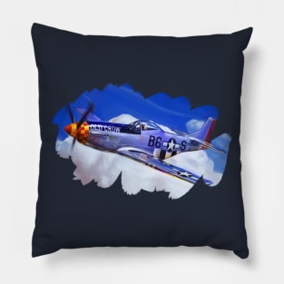 p51 fighter Pillow