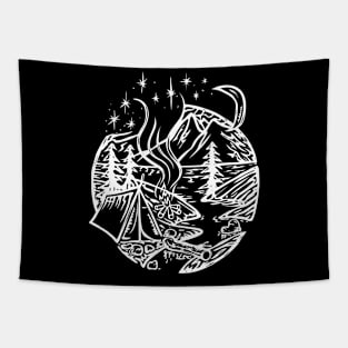 Night Camping Tapestry