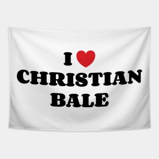 I Heart Christian Bale v2 Tapestry