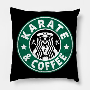 KARATE - KARATE AND COFFEE Pillow