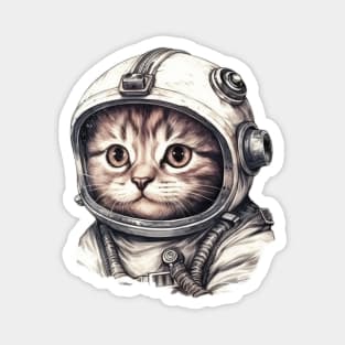 Astronaut Kitten Magnet