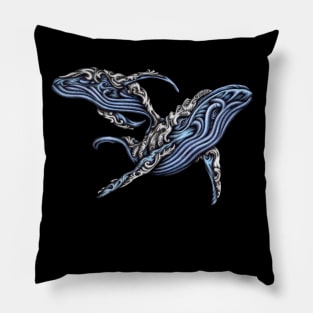 whales art Pillow