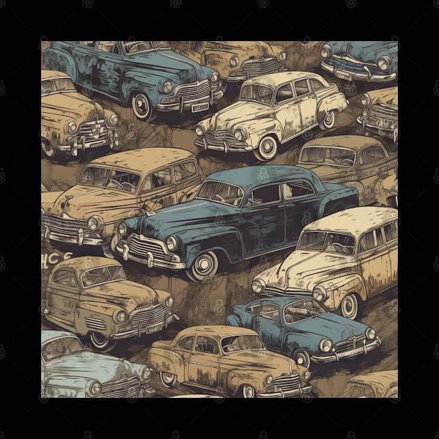 Old Cars Pattern by ArtisticRaccoon