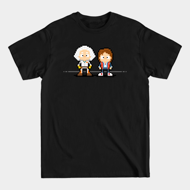 Disover Doc and Marty in 8bit - Back To The Future - T-Shirt