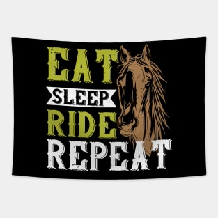 Eat Sleep Ride Repeat Tapestry