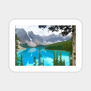 Lake Louise Digital Painting Magnet