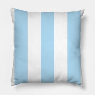 Blue Stripes, White Stripes, Striped Pattern Pillow