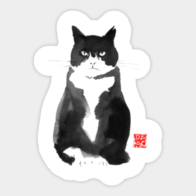 Grumpy Cat Cat Sticker Teepublic Uk