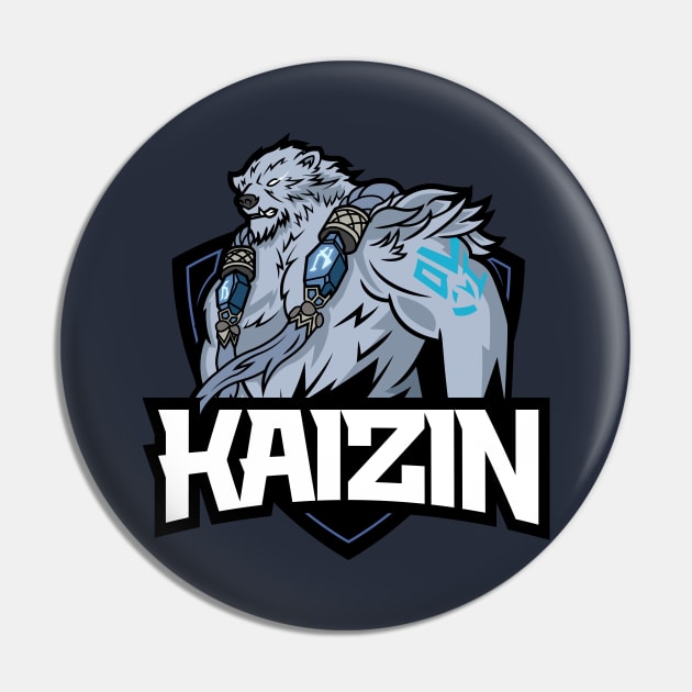 Kaizin Mascot Logo Pin by Kaizin