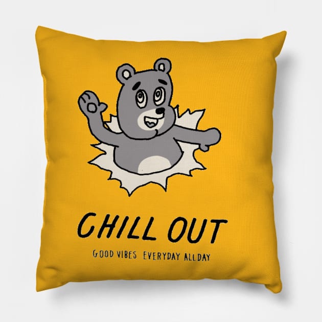 Chill Out Pillow by imprintinginc