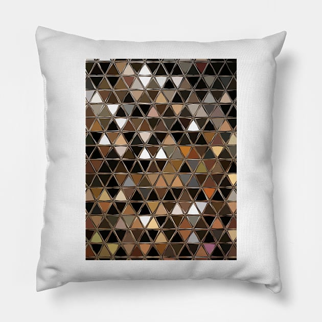 TRIANGULAR NAİL PATTERN Pillow by mister-john