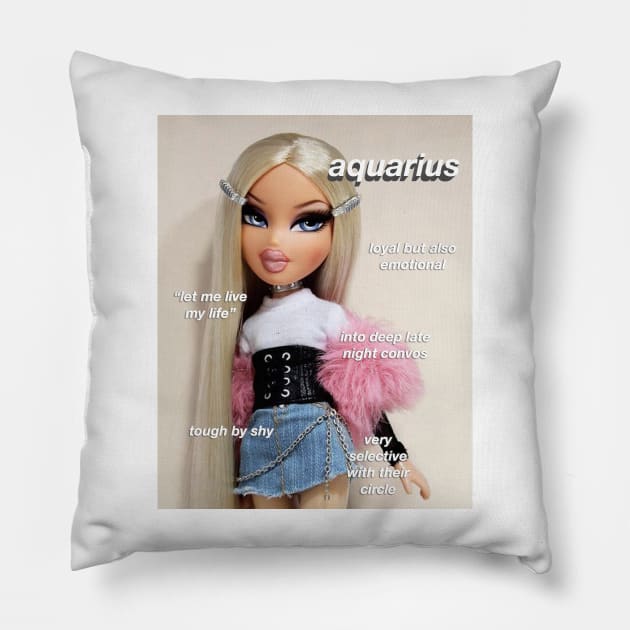 aquarius bratz Pillow by ematzzz