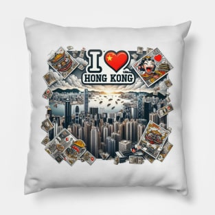 I Love Hong Kong Pillow