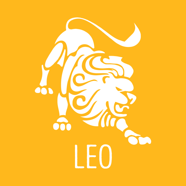 Astrological Zodiac Tee Shirts - Leo the Lion by Nonstop Shirts