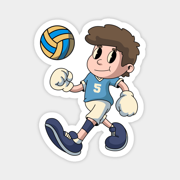 Cute Volley Boy Magnet by milatees