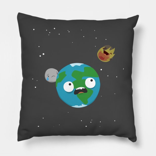 Unlucky planet Pillow by imjustmike