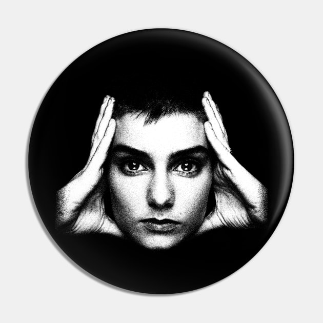 Sinead O'Connor Pin by Riso Art