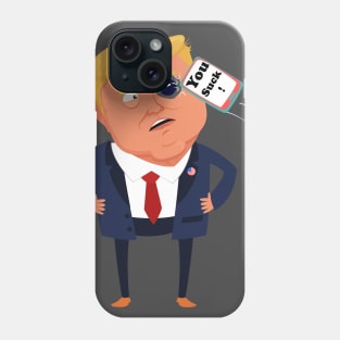 Cell phone thrown on trump Phone Case