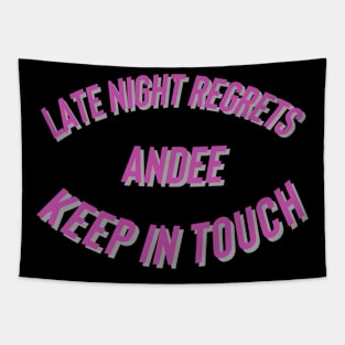 Late Night Regrets Circle Design Tapestry