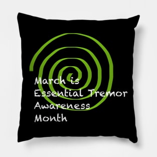 Essential Tremor Awareness Month Pillow