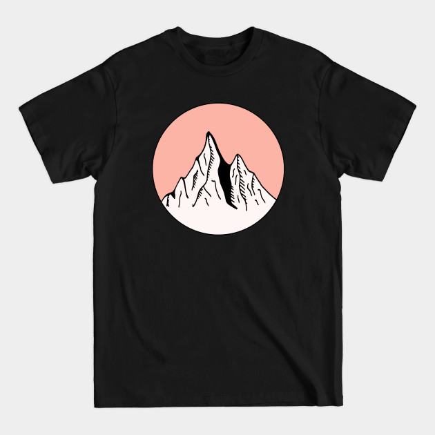 Mountains Sketch V11 - Mountains - T-Shirt