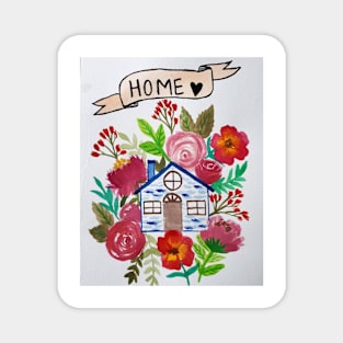 Floral Home Magnet