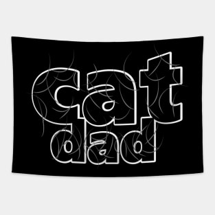 Cat Dad Gray Hair Tapestry