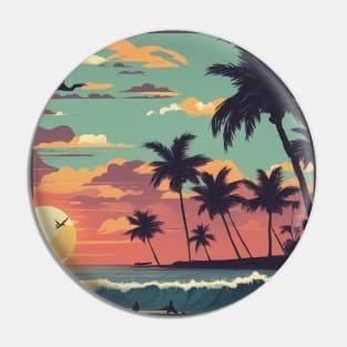 Tropical Paradise: Sunset Bliss Pin