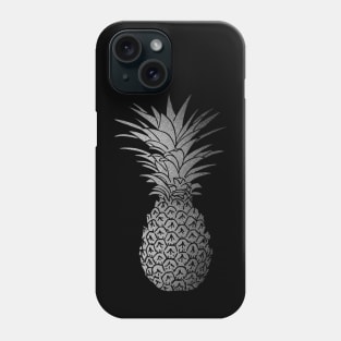 Silver pineapple Phone Case