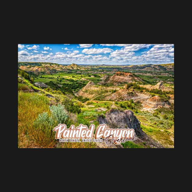 Painted Canyon Overlook North Dakota by Gestalt Imagery