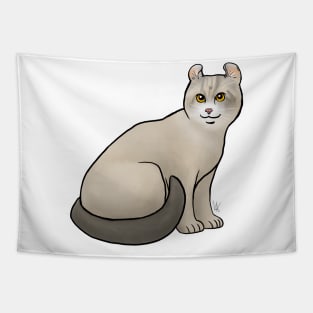 Cat - American Curl - Shorthair Tan Tapestry