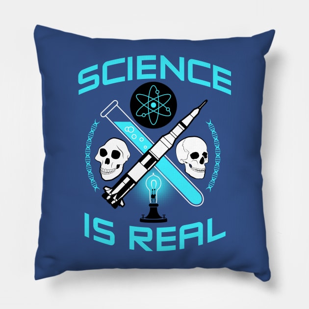 Science Is Real Pillow by JoelS