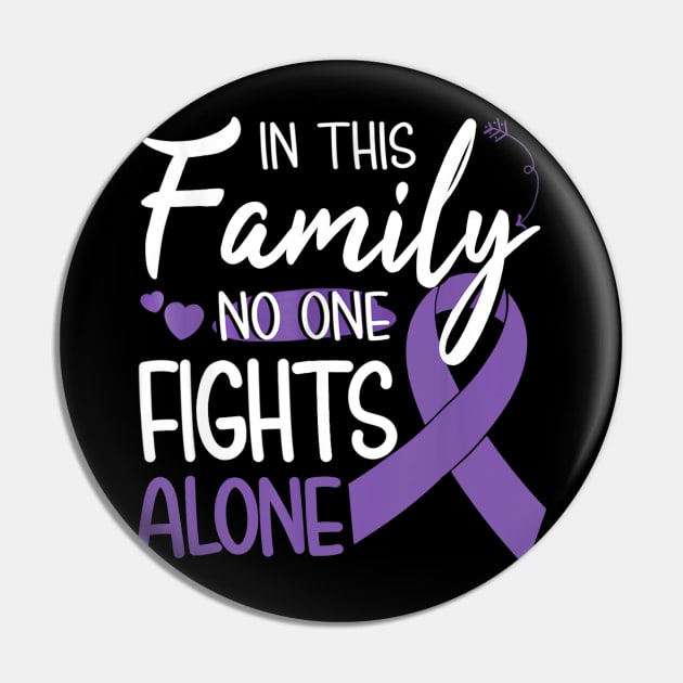 In this family no one fights alone Pancreatic Cancer Pin by LiFilimon