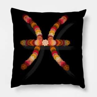 Spirograph Pices Zodiac Horoscope Symbol Pillow