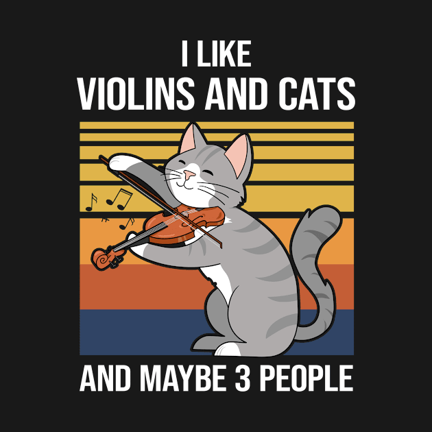 Violin Kitty Cat Violinist Kitten by Tobias Store