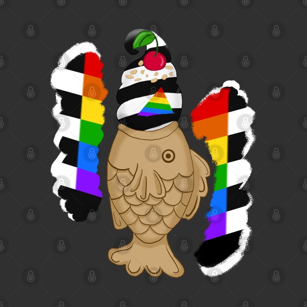 Pride Taiyaki Ice cream-Straight Ally flag by VixenwithStripes