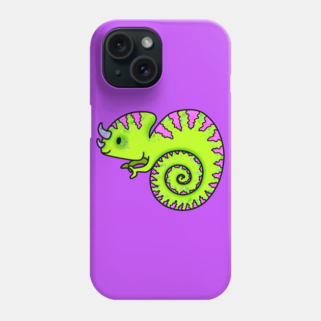 Dazzling Chameleon Phone Case by WinterPixie