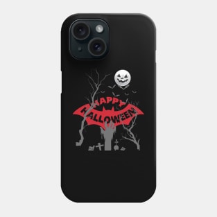 Holloween Happy Halloween Bat Scary Moon Phone Case