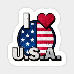 I ♥ USA Magnet