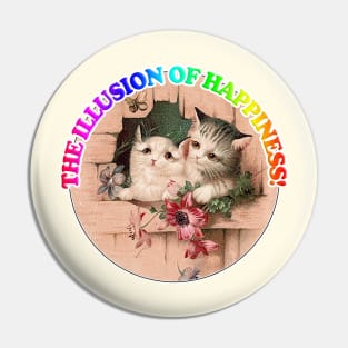 The Illusion Of Happiness! Dark/Nihilist Illustration Design Pin