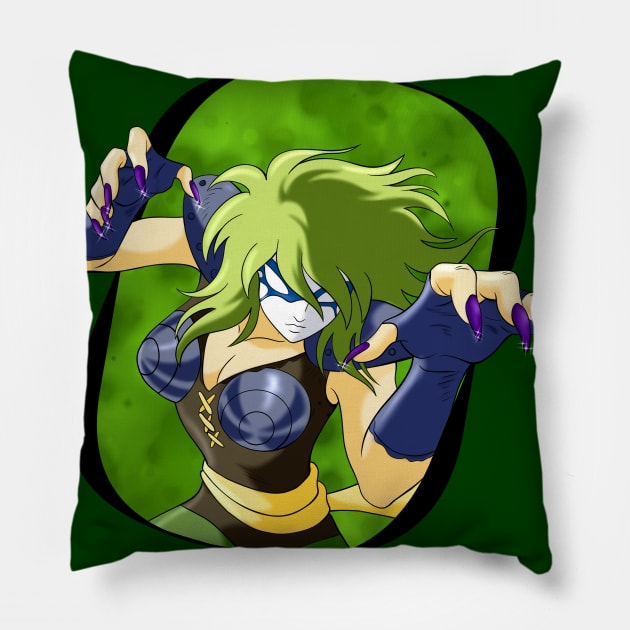 Saint Seiya - Ophiuchus Shaina Pillow by Nykos