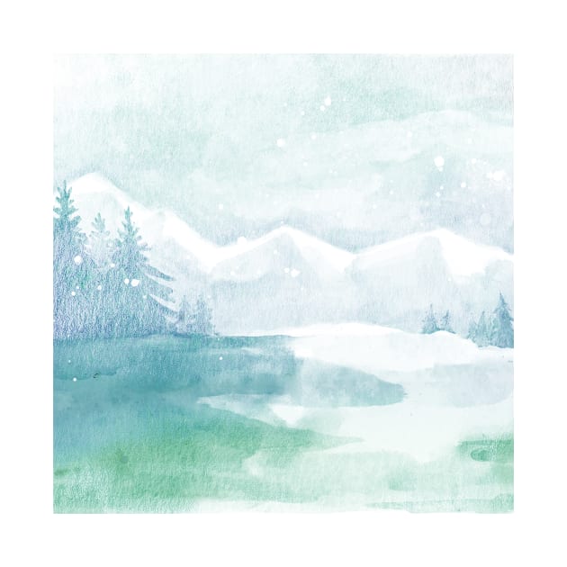 Snowy Peaks by Printable Pretty