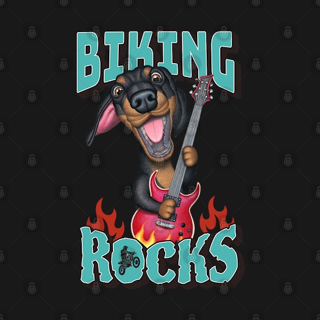 Biking Rocks by Danny Gordon Art