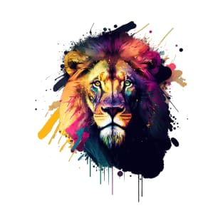 Majestic Lion Head Design T-Shirt