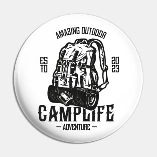 Camp life Pin