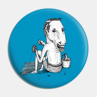 Horse head fisherman Pin