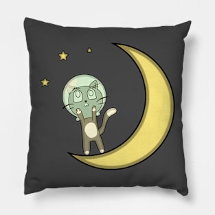 Cat Moon Pillow