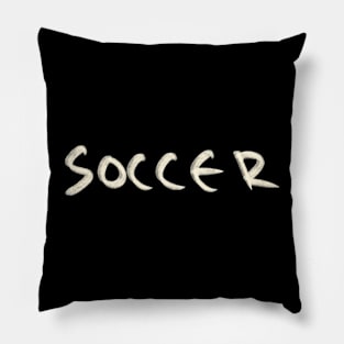 Hand Drawn Soccer Pillow