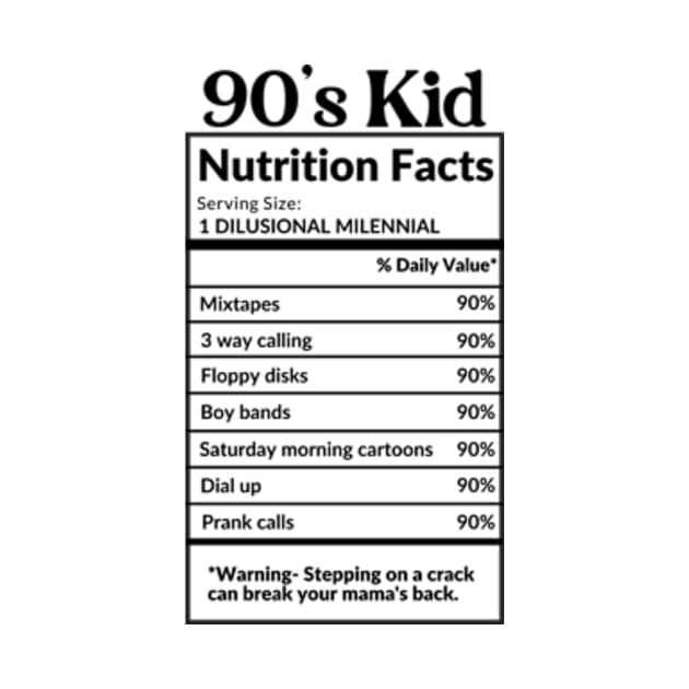 90's kid's by Look Up Tees