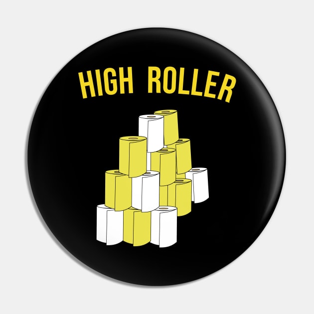 High roller (Gold and white) Pin by wondrous